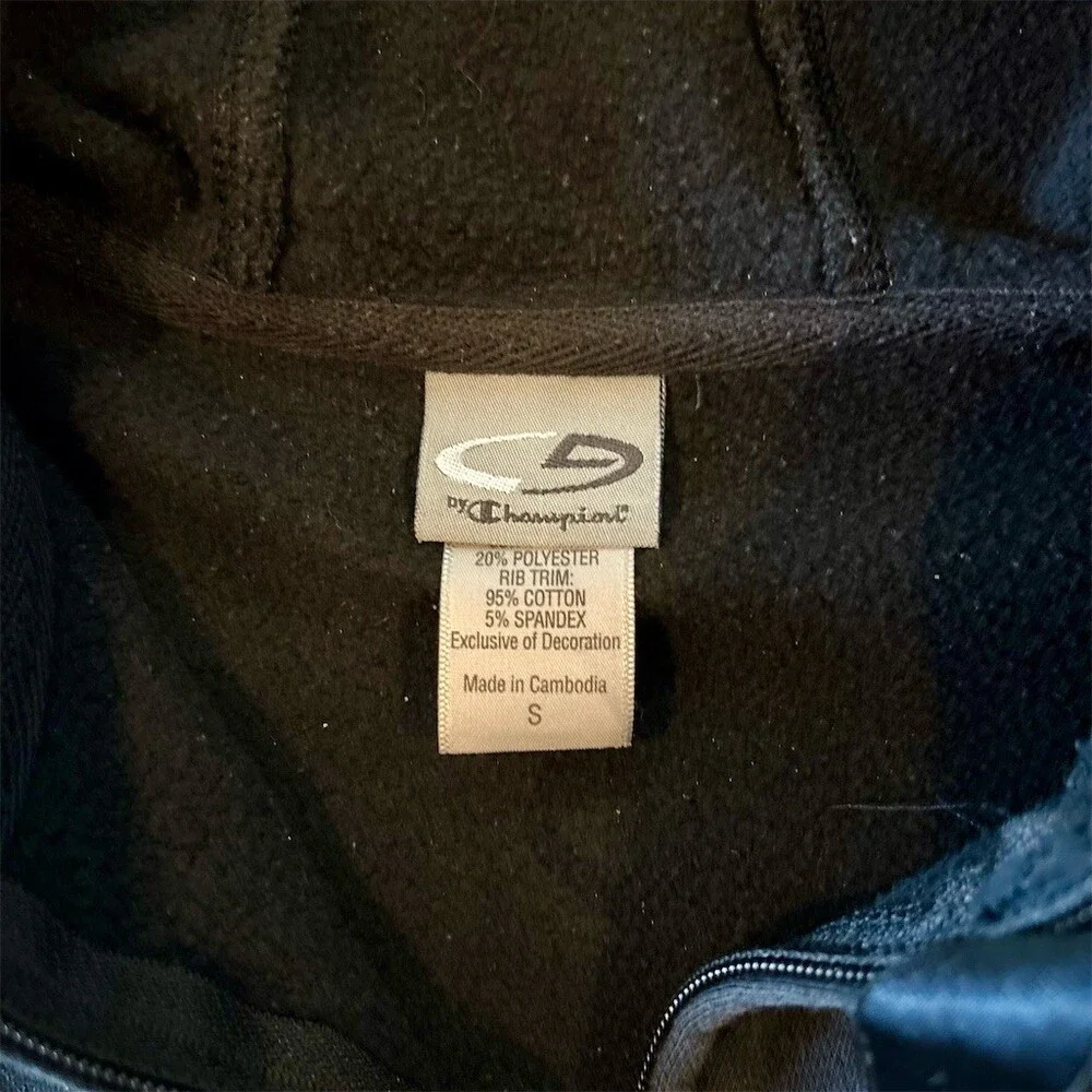 C9 by Champion Hoodie Womens Size S Black Full Zip Drawstring Pockets